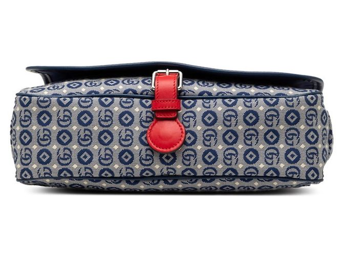 Borsa a tracolla Gucci per bambini con logo Double G e stelle Rosso Blu - vista 3