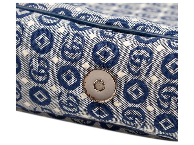Borsa a tracolla Gucci per bambini con logo Double G e stelle Rosso Blu - vista 4