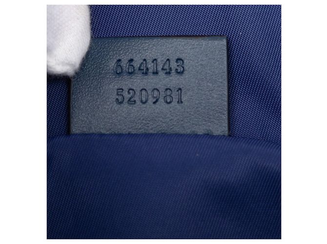 Borsa a tracolla Gucci per bambini con logo Double G e stelle Rosso Blu - vista 7