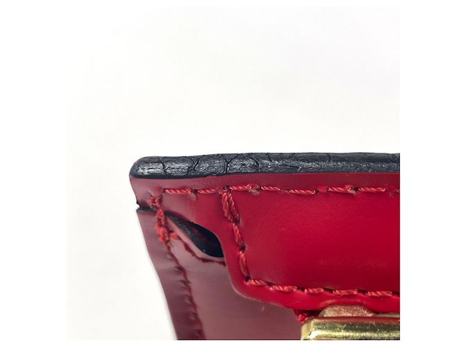 Borsa Tote Louis Vuitton Saint Jacques Rosso - vista 4