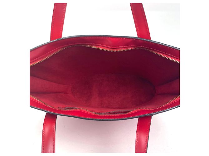 Borsa Tote Louis Vuitton Saint Jacques Rosso - vista 8