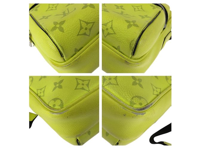 Louis Vuitton Taigarama Monogram Outdoor Messenger PM Nero Giallo - vista 3