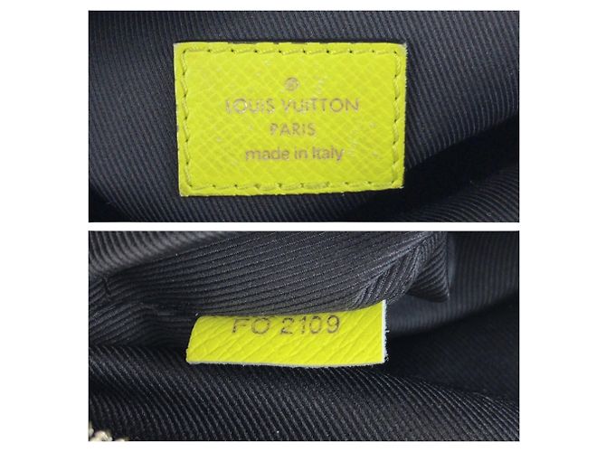 Louis Vuitton Taigarama Monogram Outdoor Messenger PM Nero Giallo - vista 4