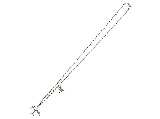 Collana in metallo argentato Louis Vuitton Argento - vista 4