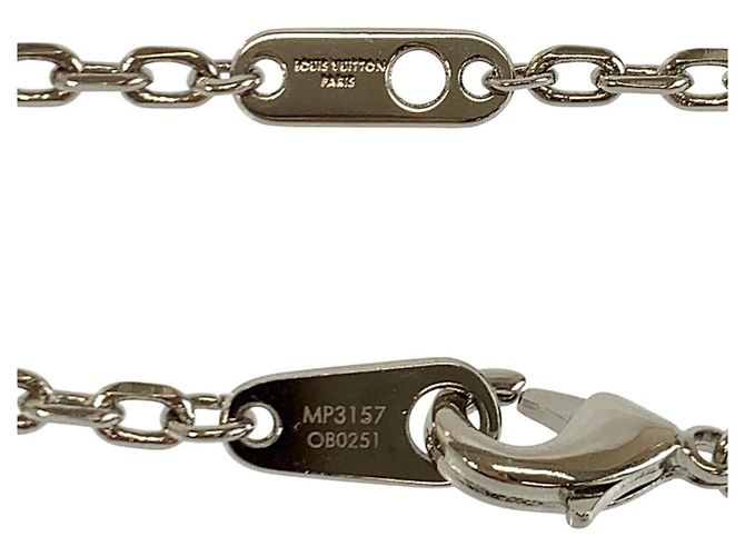 Collana in metallo argentato Louis Vuitton Argento - vista 5