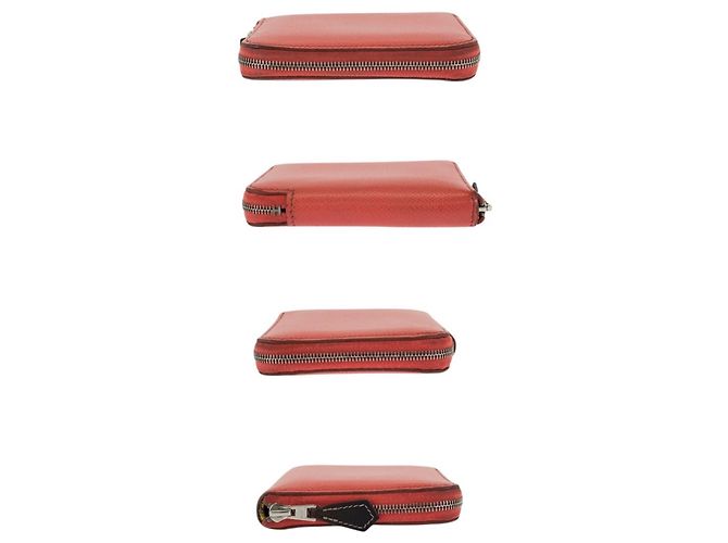 Hermès HERMES Azap Compact Silk Coin Purse Rosa Naranja - vista 10