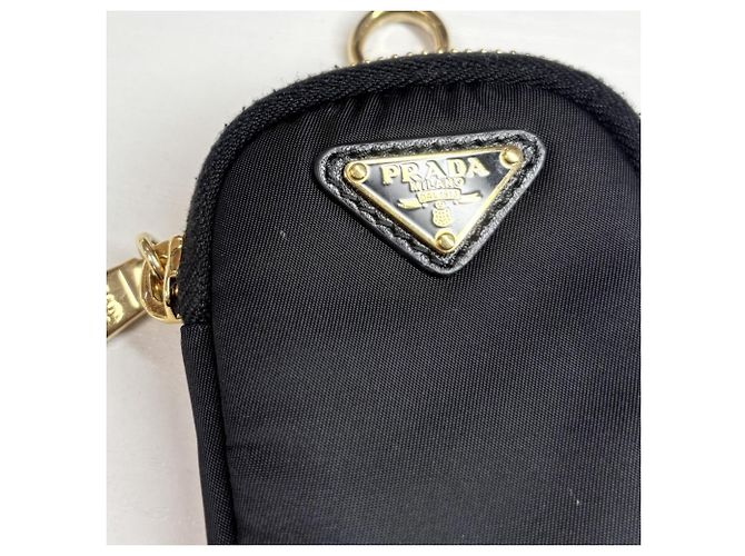 Borsa a mano piccola in nylon nero da donna Prada - vista 9