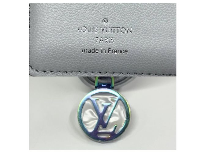 Louis Vuitton Damenbörse Bi-Fold in Blau-Grau Braun - Ansicht 4