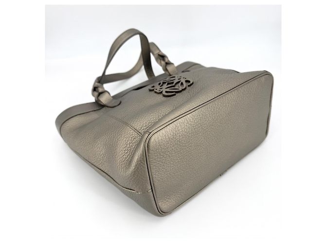 Borsa Tote Loewe Anagram Fusta D'oro - vista 3