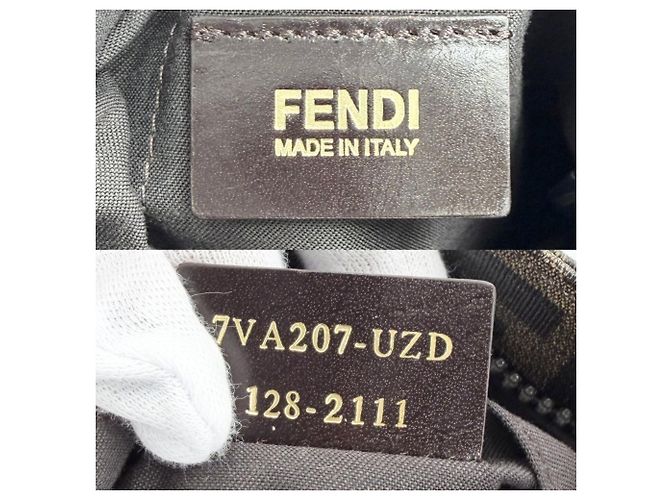 Zucca Borsa a tracolla Fendi Mamma Bucket Marrone - vista 5
