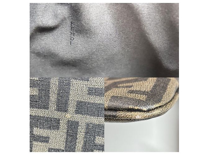 Zucca Borsa a tracolla Fendi Mamma Bucket Marrone - vista 7