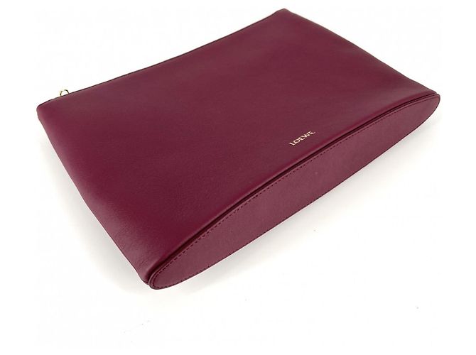 Clutch oblong da donna Loewe Bordò - vista 3