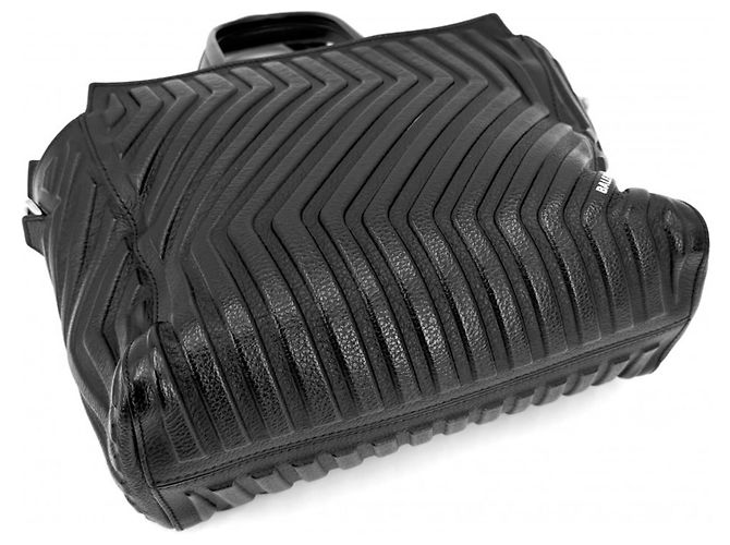 Balenciaga Car Zip Handtasche für Damen, klein Schwarz - Ansicht 3