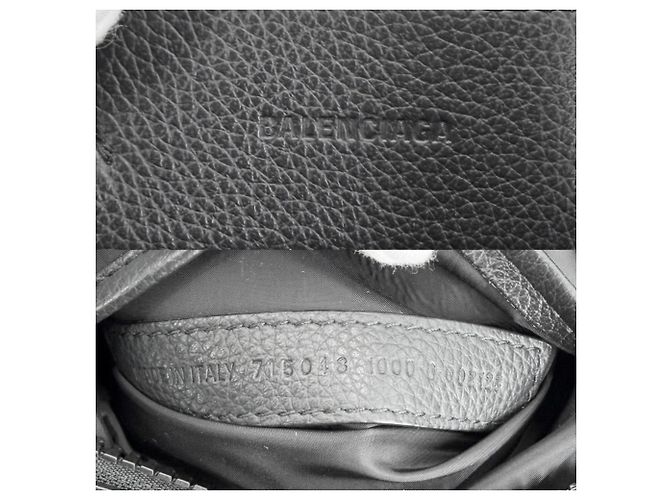Balenciaga Car Zip Handtasche für Damen, klein Schwarz - Ansicht 5