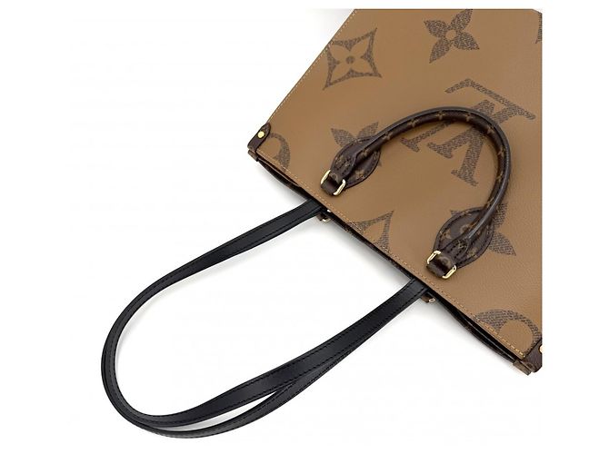 Borsa Tote OnTheGo MM da donna Louis Vuitton Marrone - vista 6