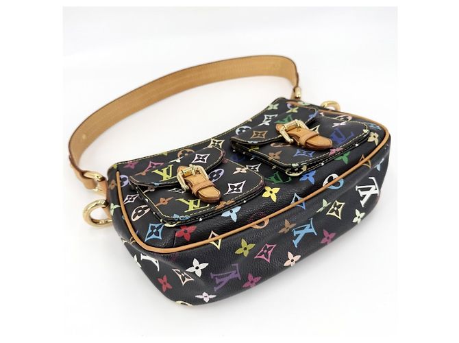 Borsa a Spalla Louis Vuitton Lodge PM Nero Multicolore - vista 3