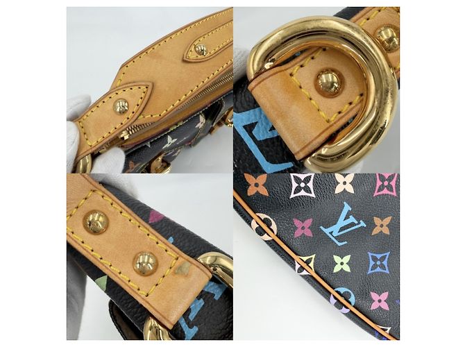 Borsa a Spalla Louis Vuitton Lodge PM Nero Multicolore - vista 8