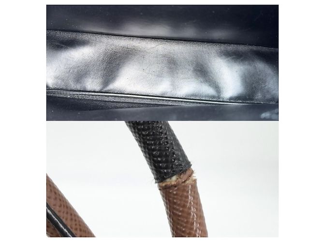 Borsa Tote Doppia da donna Prada Marrone - vista 7