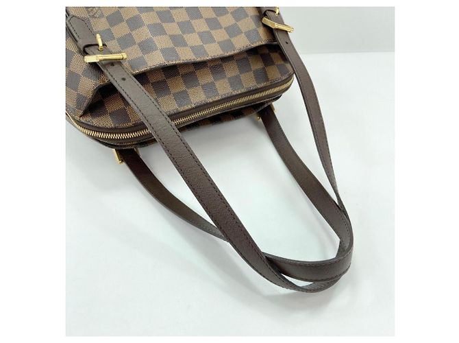 Borsa a spalla Louis Vuitton Damier Belem MM Marrone Beige - vista 6