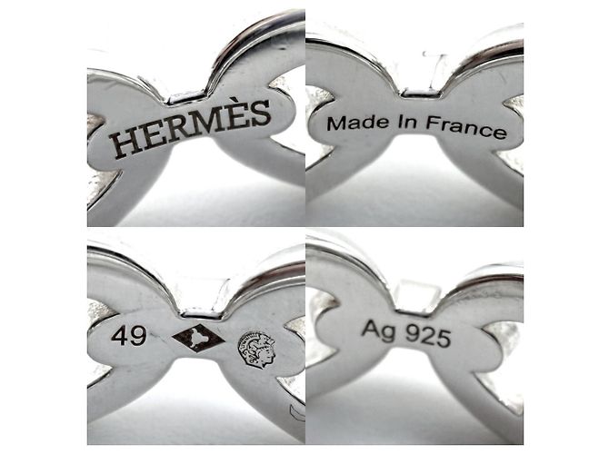 Hermès Hermes Chaine d'Ancre Enchainée Silberring - Ansicht 4