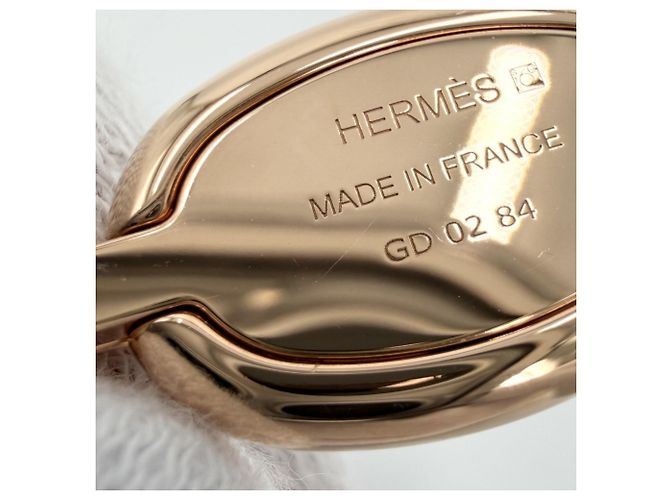 Hermès Halskette für Damen mit Mini Maillon PM Chaine d'Ancre Anhänger Weiß Golden - Ansicht 8