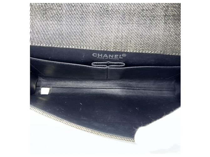 Borsa a tracolla in denim grigio Chanel Marrone - vista 4