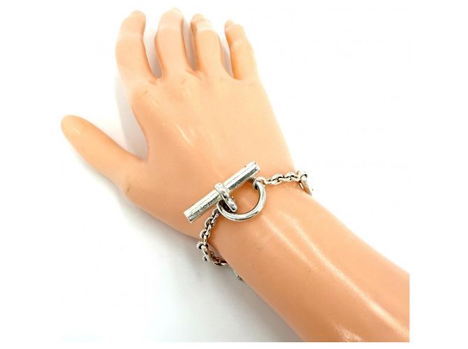 Hermès Bracciale Hermes Chaine d'Ancre Farandole ST in argento - vista 2