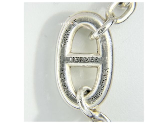 Hermès Bracciale Hermes Chaine d'Ancre Farandole ST in argento - vista 3