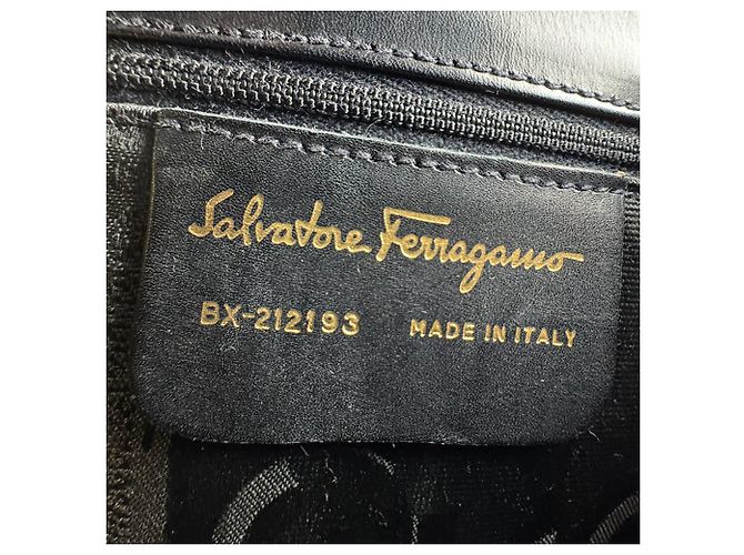 Gancini Borsa a mano in pelle Salvatore Ferragamo Nero - vista 12