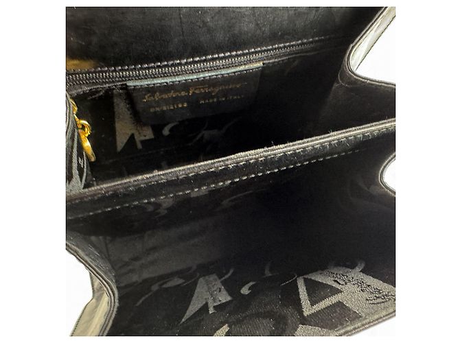Gancini Borsa a mano in pelle Salvatore Ferragamo Nero - vista 5