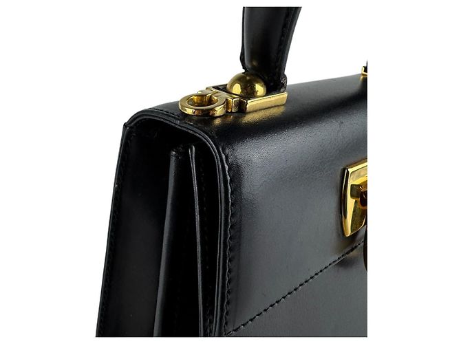 Gancini Borsa a mano in pelle Salvatore Ferragamo Nero - vista 6