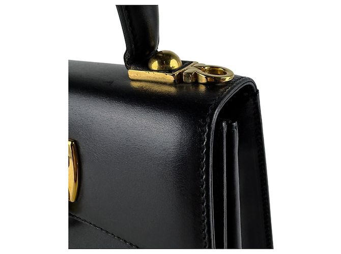 Gancini Borsa a mano in pelle Salvatore Ferragamo Nero - vista 7