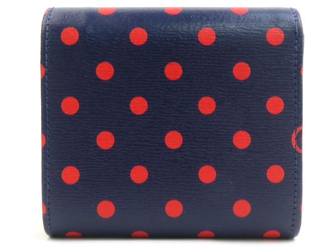 Portafoglio Bi-Fold Gucci blu navy e rosso - vista 2