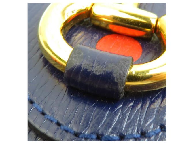 Portafoglio Bi-Fold Gucci blu navy e rosso - vista 6