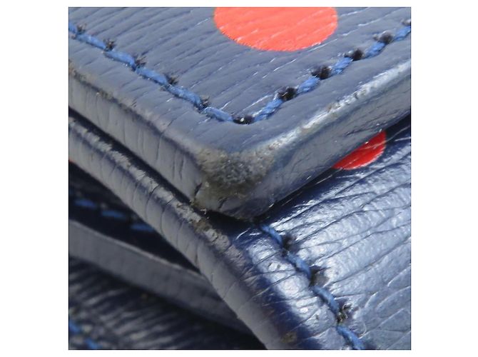 Portafoglio Bi-Fold Gucci blu navy e rosso - vista 7
