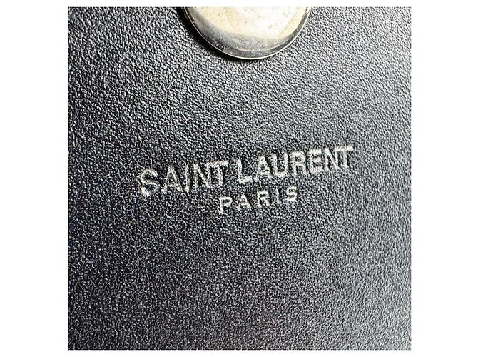 Borsa a tracolla in pelle nera Saint Laurent Nero - vista 12