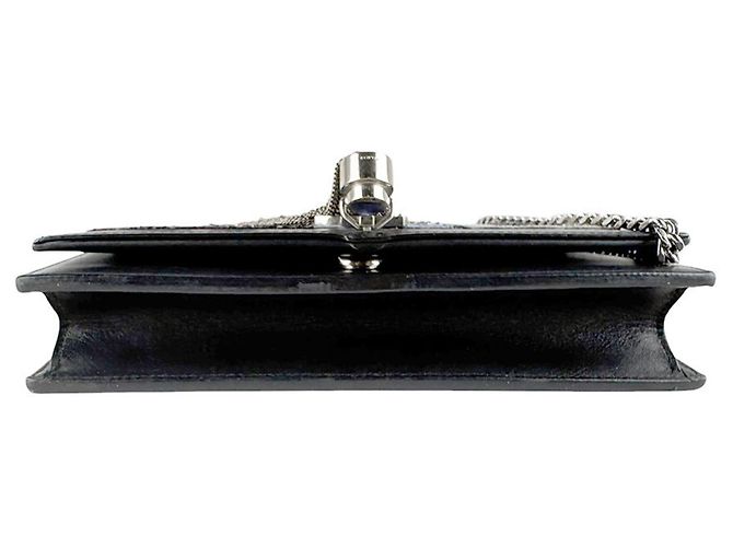 Borsa a tracolla in pelle nera Saint Laurent Nero - vista 4