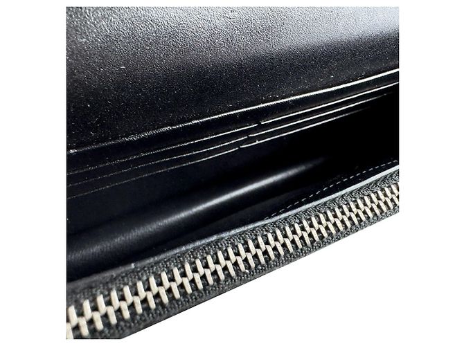 Borsa a tracolla in pelle nera Saint Laurent Nero - vista 5