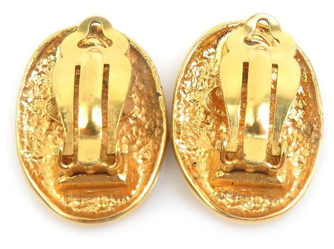Orecchini a clip in metallo dorato Chanel D'oro - vista 5