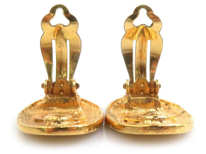 Orecchini a clip in metallo dorato Chanel D'oro - vista 6