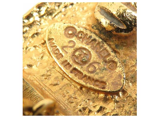 Orecchini a clip in metallo dorato Chanel D'oro - vista 7