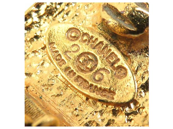 Orecchini a clip in metallo dorato Chanel D'oro - vista 8