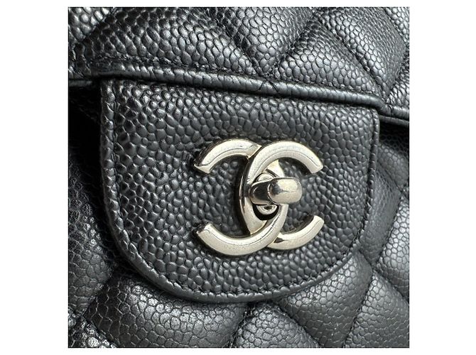 Timeless Borsa a Spalla Chanel Black Matelassé Nero - vista 11