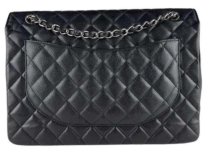 Timeless Borsa a Spalla Chanel Black Matelassé Nero - vista 3