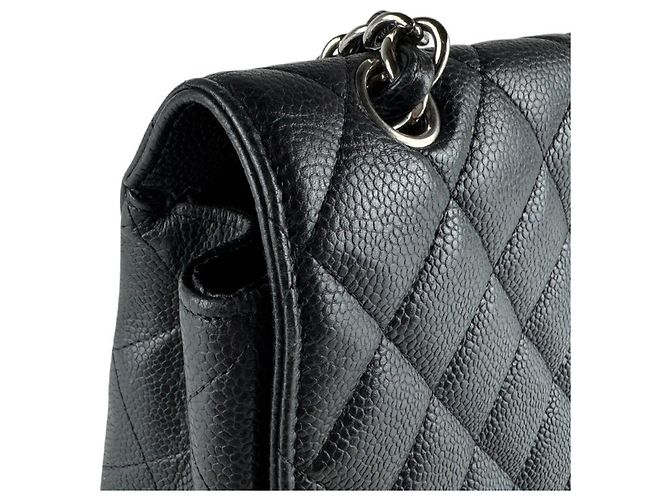Timeless Borsa a Spalla Chanel Black Matelassé Nero - vista 6