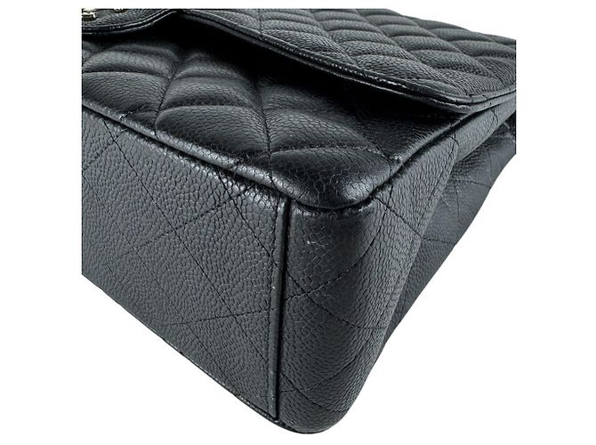 Timeless Borsa a Spalla Chanel Black Matelassé Nero - vista 8