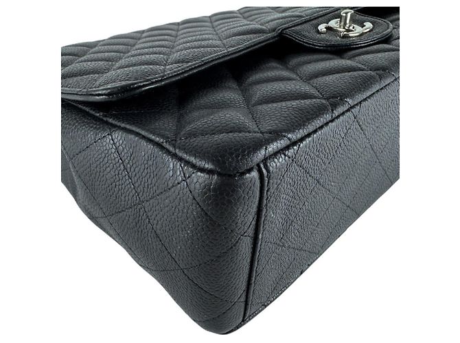 Timeless Borsa a Spalla Chanel Black Matelassé Nero - vista 9