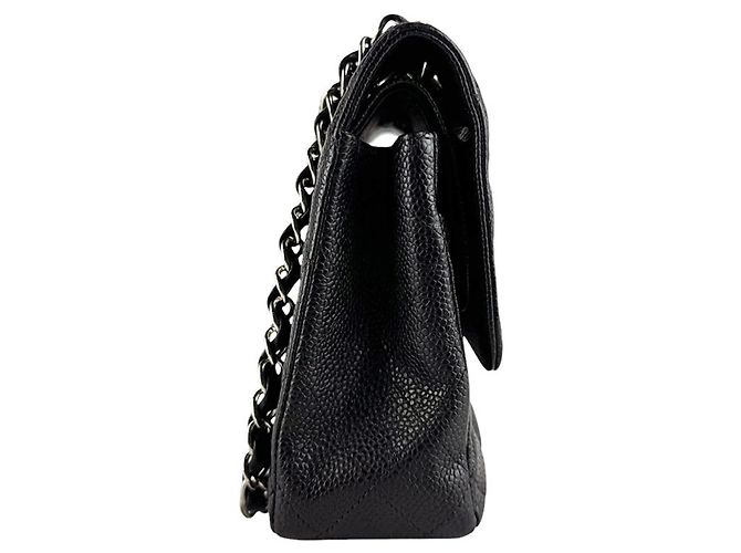 Borsa a Spalla Chanel Matelassé Double Flap Nero - vista 2