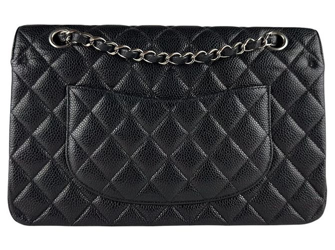 Borsa a Spalla Chanel Matelassé Double Flap Nero - vista 3