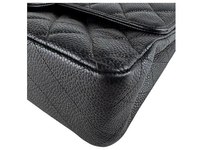 Borsa a Spalla Chanel Matelassé Double Flap Nero - vista 8